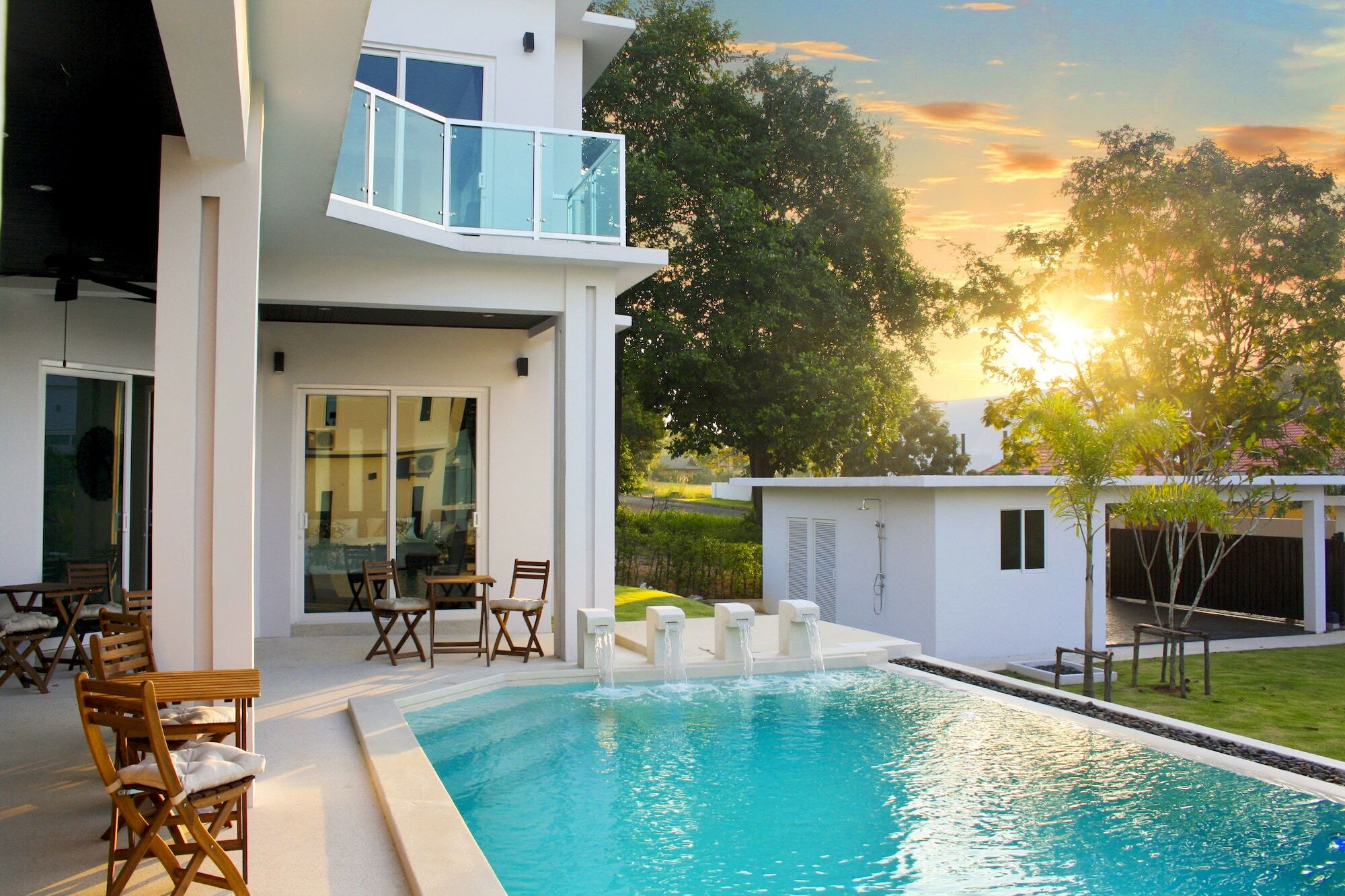 Green View Villas Bang Lamung Buitenkant foto